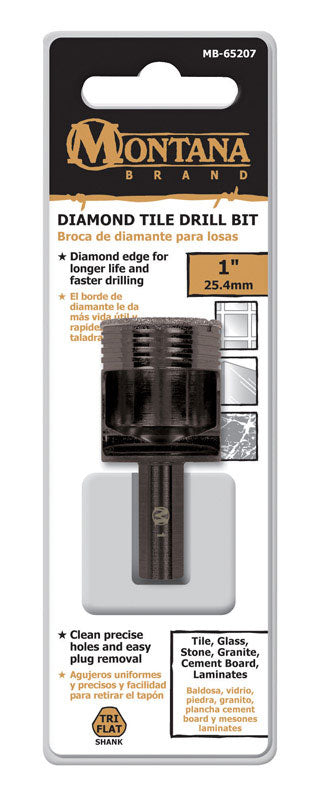 MONTANA BRAND - Montana Brand 1 in. Alloy Steel Drill Bit 3-Flat Shank 1 pc
