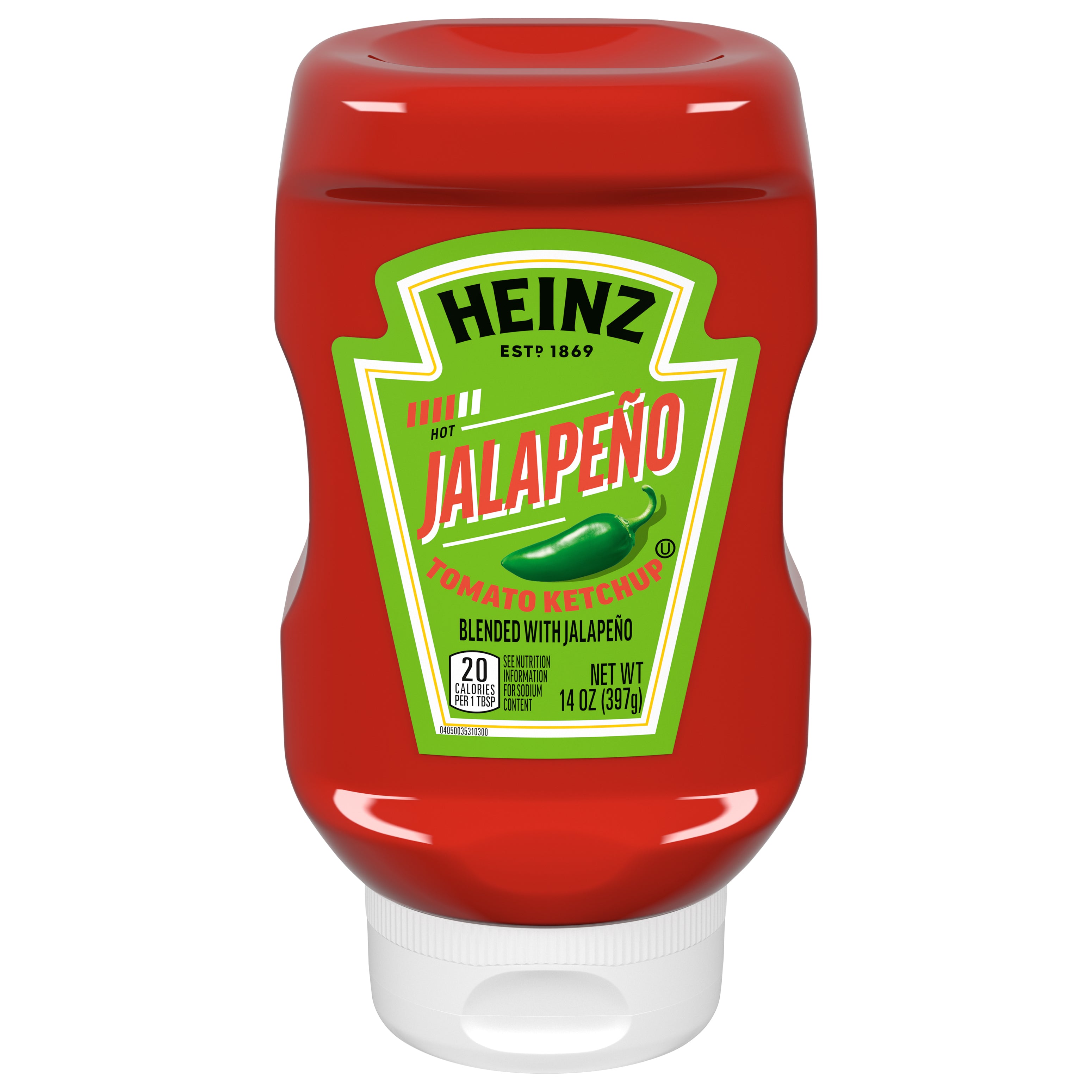 Heinz Jalapeno Tomato Ketchup, 14 oz Bottle - Case of 6