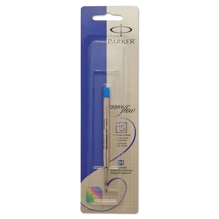 Parker - Refill for Parker Ballpoint Pens, Fine Conical Tip, Blue Ink