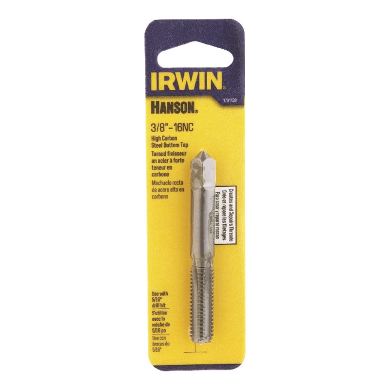IRWIN TOOLS - Irwin Hanson High Carbon Steel SAE Bottom Tap 3/8 in. 1 pc [1791138]