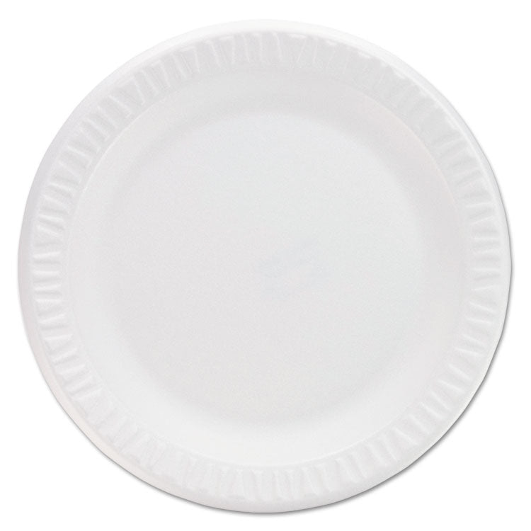 Dart - Concorde Non-Laminated Foam Plates, 9" dia, White, 125/Pack