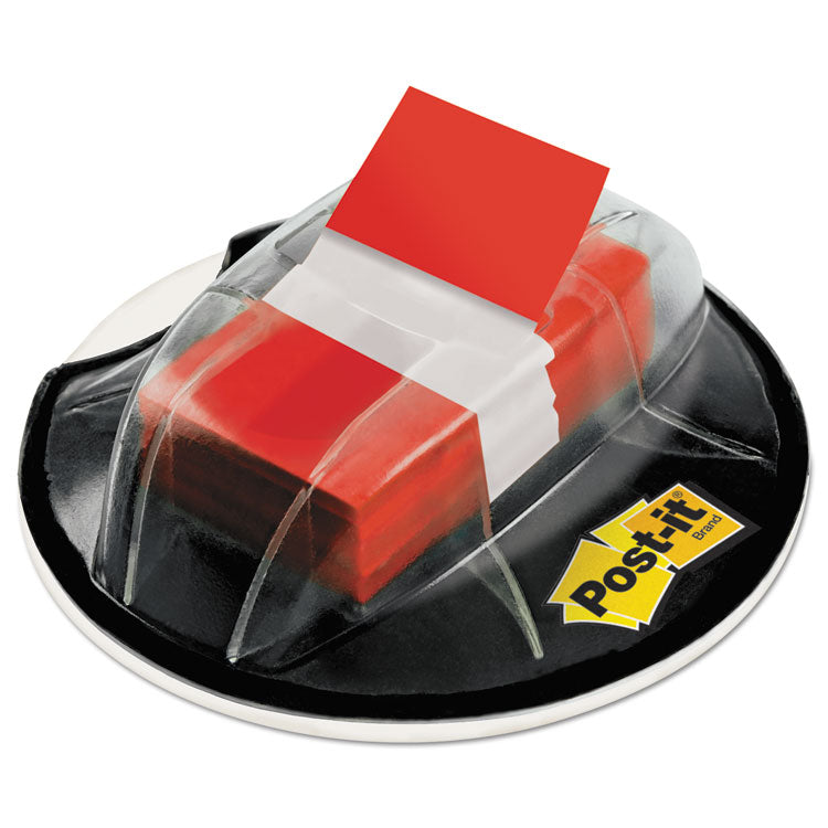 Post-it Flags - Page Flags in Desk Grip Dispenser, 1 x 1.75, Red, 200/Dispenser