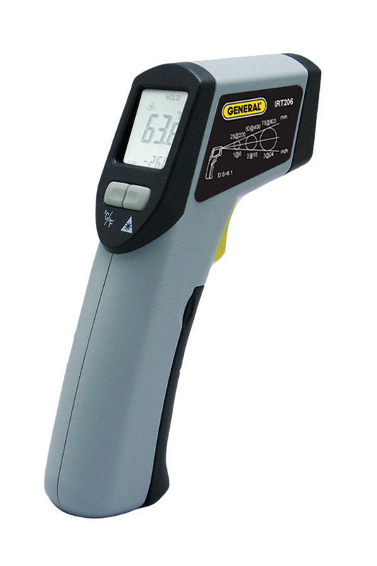 GENERAL - General 608 deg 8:1 Non-Contact Infrared Thermometer 5.98 in. L X 1.26 in. W Gray