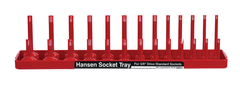 HANSEN GLOBAL - Hansen Global 13.25 in. L X 3/8 in. drive SAE Socket Tray 1 pc