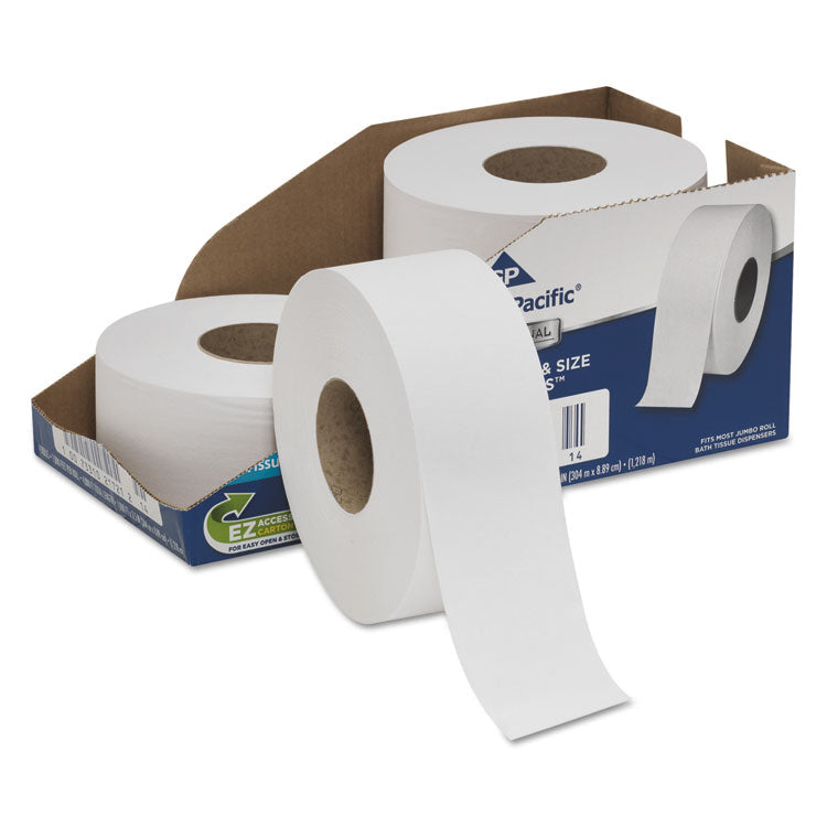 Georgia Pacific Professional - White Jumbo Bathroom Tissue, Septic Safe, 2-Ply, 3.5 x 1,000 ft, 4/Carton