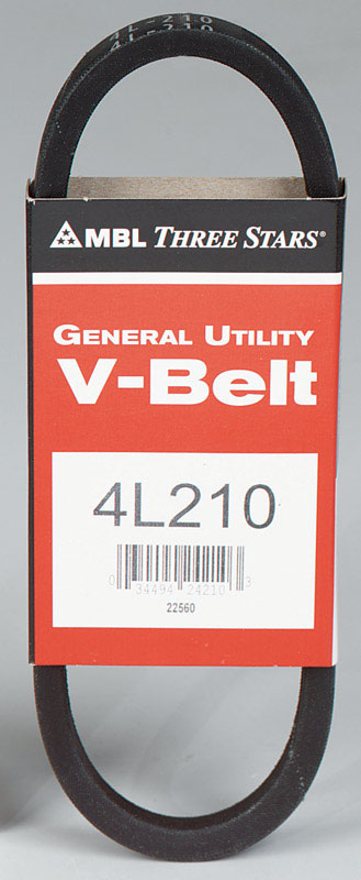 MITSUBOSHI - Mitsuboshi FHP 4L210 Standard General Utility V-Belt 0.5 in. W X 21 in. L For Fractional Horsepower