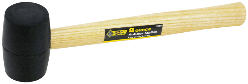 STEEL GRIP - Steel Grip 8 oz Mallet Rubber Head Wood Handle
