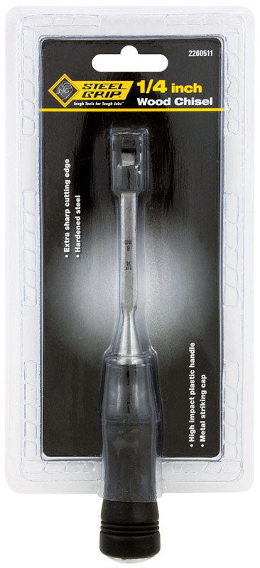 STEEL GRIP - Steel Grip 1/4 in. W X 4 in. L Wood Chisel 1 pk