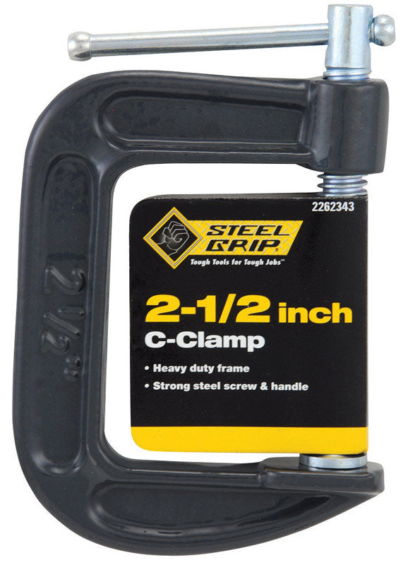 STEEL GRIP - Steel Grip 2-1/2 in. Adjustable C-Clamp 1 pc