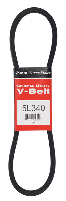 MITSUBOSHI - Mitsuboshi FHP 5L340 Standard General Utility V-Belt 0.63 in. W X 34 in. L For Fractional Horsepower