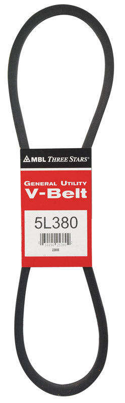 MBL CORPORATION - Mitsuboshi FHP 5L380 Standard General Utility V-Belt 0.63 in. W X 38 in. L For Fractional Horsepower