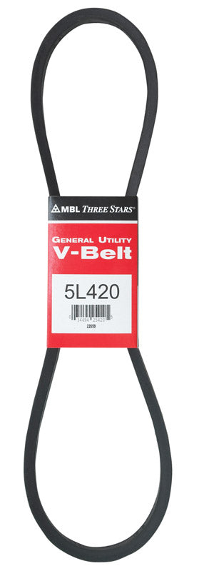 MITSUBOSHI - Mitsuboshi FHP 5L420 Standard General Utility V-Belt 0.63 in. W X 42 in. L For Fractional Horsepower