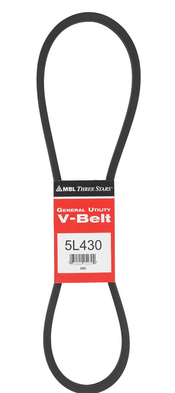 MITSUBOSHI - Mitsuboshi FHP 5L430 Standard General Utility V-Belt 0.63 in. W X 43 in. L For Fractional Horsepower
