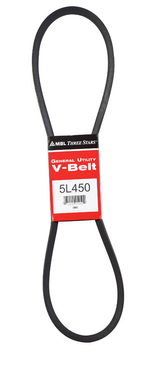MITSUBOSHI - Mitsuboshi FHP 5L450 Standard General Utility V-Belt 0.63 in. W X 45 in. L For Fractional Horsepower