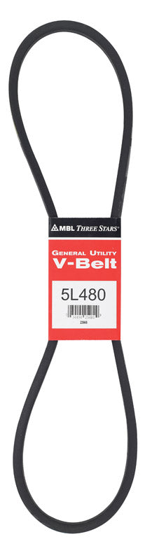 MITSUBOSHI - Mitsuboshi FHP 5L480 Standard General Utility V-Belt 0.63 in. W X 48 in. L For Fractional Horsepower