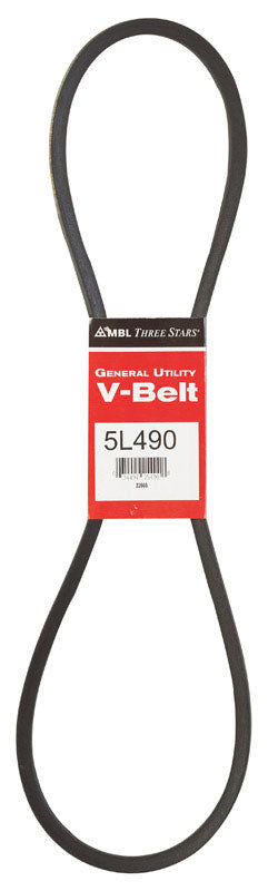 MITSUBOSHI - Mitsuboshi FHP 5L490 Standard General Utility V-Belt 0.63 in. W X 49 in. L For Fractional Horsepower