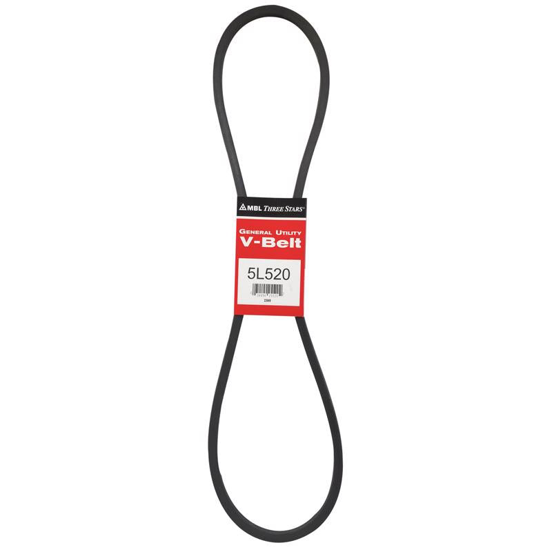 MITSUBOSHI - Mitsuboshi FHP 5L520 Standard General Utility V-Belt 0.63 in. W X 52 in. L For Fractional Horsepower