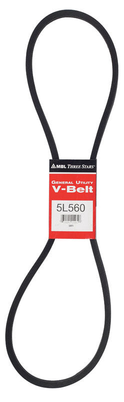 MITSUBOSHI - Mitsuboshi FHP 5L560 Standard General Utility V-Belt 0.63 in. W X 56 in. L For Fractional Horsepower