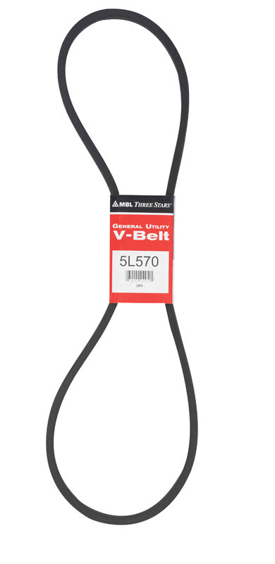 MITSUBOSHI - Mitsuboshi FHP 5L570 Standard General Utility V-Belt 0.63 in. W X 57 in. L For Fractional Horsepower