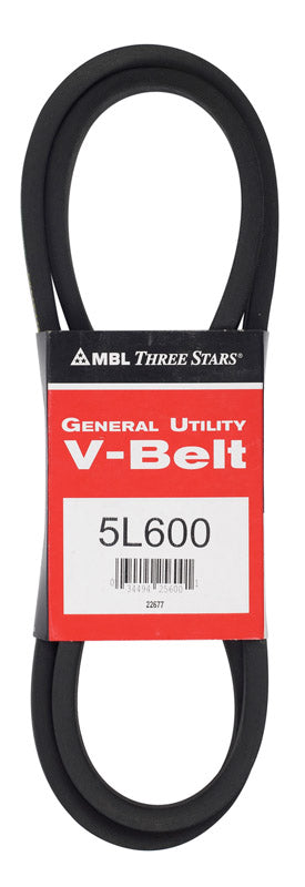 MITSUBOSHI - Mitsuboshi FHP 5L600 Standard General Utility V-Belt 0.63 in. W X 60 in. L For Fractional Horsepower