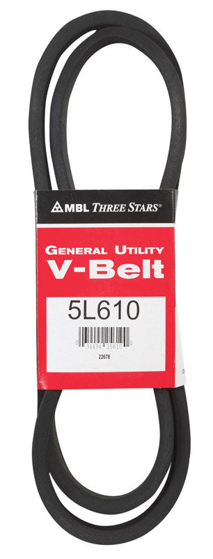 MITSUBOSHI - Mitsuboshi FHP 5L610 Standard General Utility V-Belt 0.63 in. W X 61 in. L For Fractional Horsepower