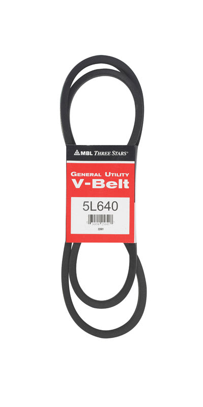 MITSUBOSHI - Mitsuboshi FHP 5L640 Standard General Utility V-Belt 0.63 in. W X 64 in. L For Fractional Horsepower