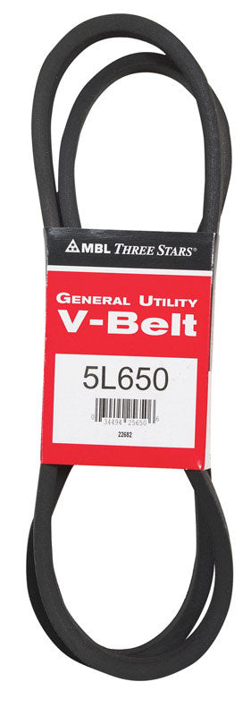 MITSUBOSHI - Mitsuboshi FHP 5L650 Standard General Utility V-Belt 0.63 in. W X 65 in. L For Fractional Horsepower
