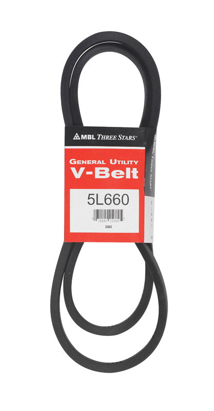MITSUBOSHI - Mitsuboshi FHP 5L660 Standard General Utility V-Belt 0.63 in. W X 66 in. L For Fractional Horsepower