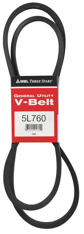 MITSUBOSHI - Mitsuboshi FHP 5L760 Standard General Utility V-Belt 0.63 in. W X 76 in. L For Fractional Horsepower