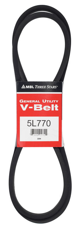 MITSUBOSHI - Mitsuboshi FHP 5L770 Standard General Utility V-Belt 0.63 in. W X 77 in. L For Fractional Horsepower