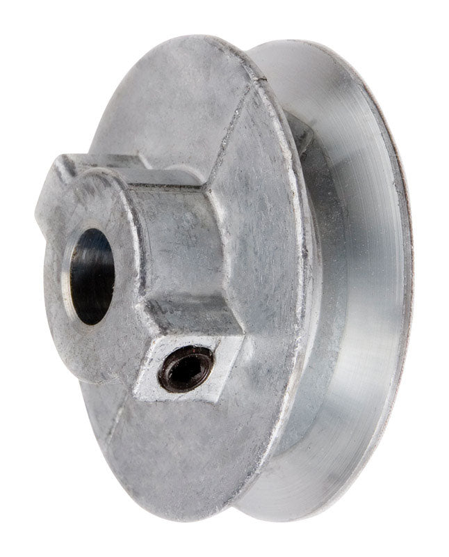 CHICAGO DIE CAST - Chicago Die Cast 2 1/4 in. D Zinc Single V Grooved Pulley [225A6]