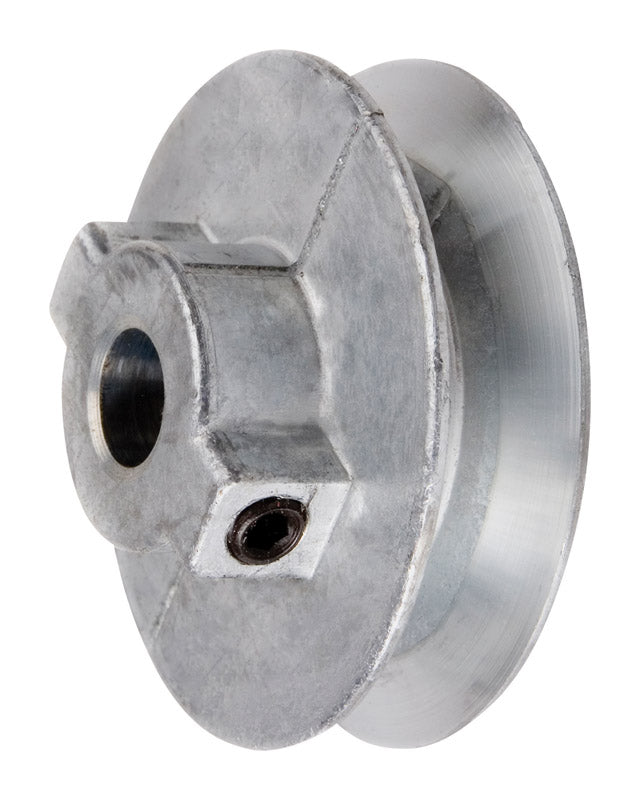 CHICAGO DIE CAST - Chicago Die Cast 2 1/2 in. D Zinc Single V Grooved Pulley [250A6]