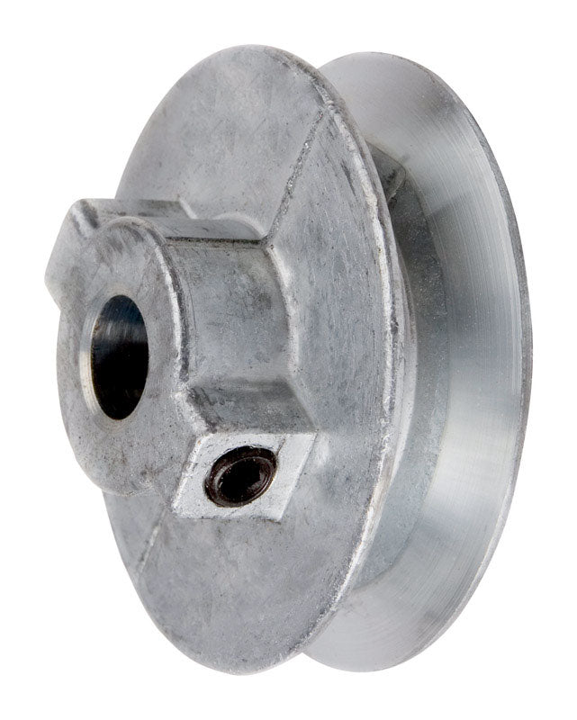 CHICAGO DIE CAST - Chicago Die Cast 4 in. D Zinc Single V Grooved Pulley [400A6]