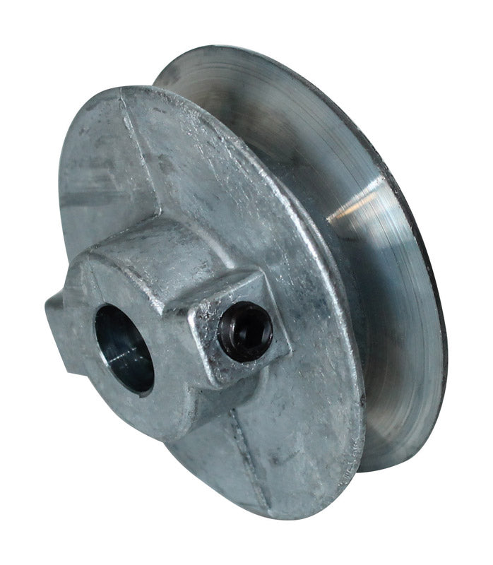 CHICAGO DIE CAST - Chicago Die Cast 5 in. D Zinc Single V Grooved Pulley [500A5]