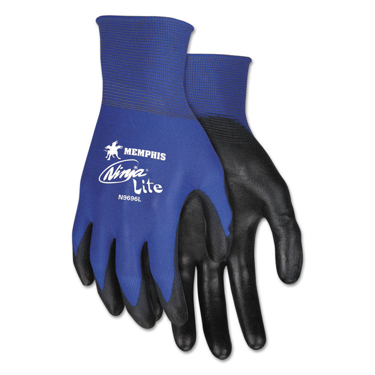 MCR Safety - Ultra Tech Tactile Dexterity Work Gloves, Blue/Black, Medium, 1 Dozen