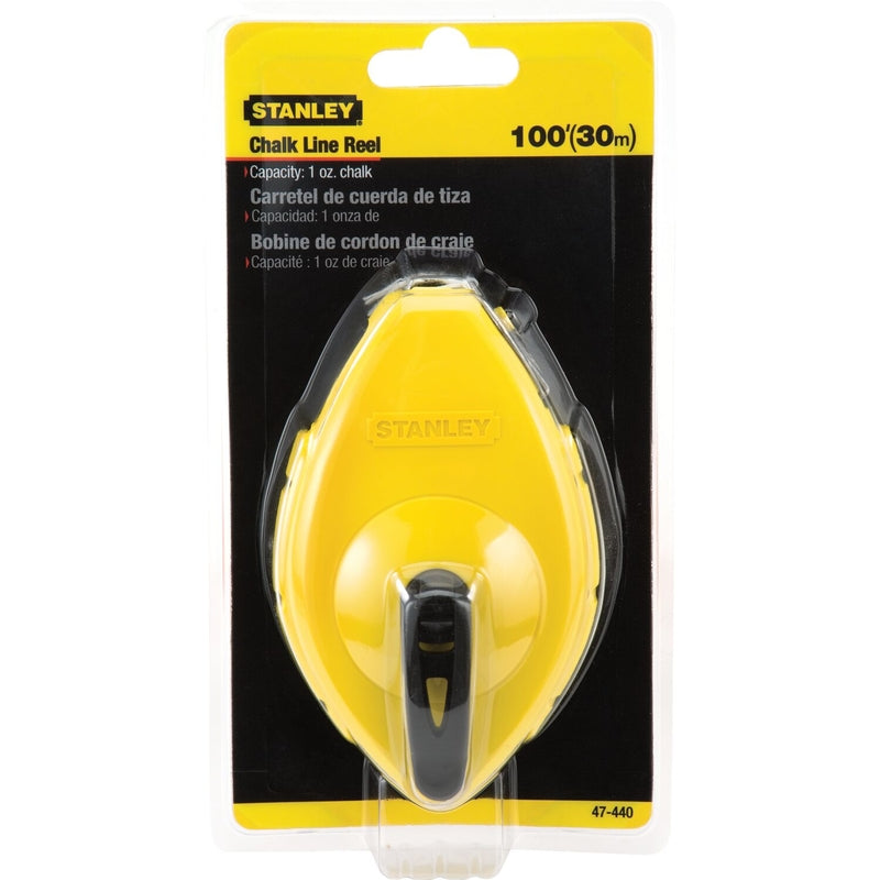 STANLEY TOOLS - Stanley 4 oz Yellow Chalk Line Reel 100 ft.