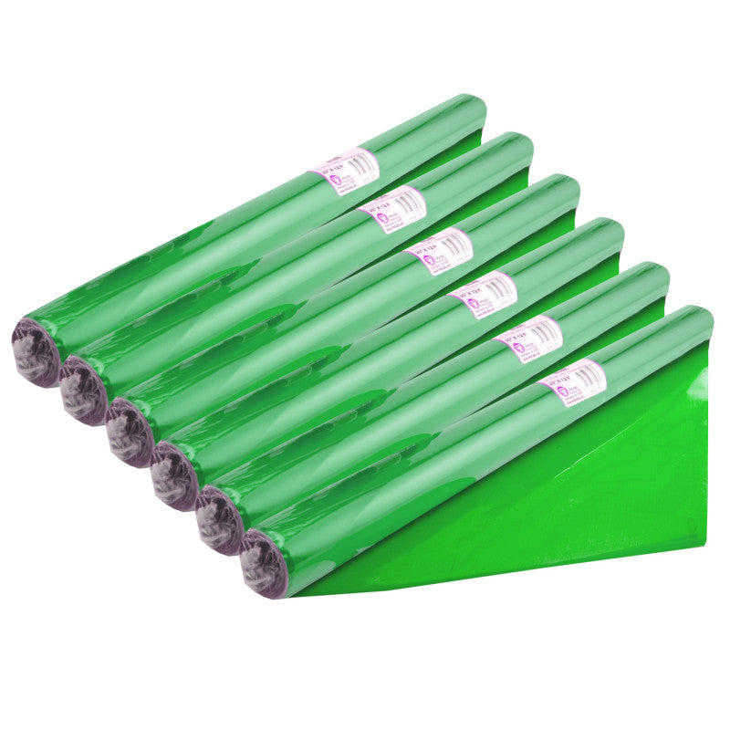 HYGLOSS - Cello-Wrap™ Roll, Green, 20" x 12.5', 6 Rolls