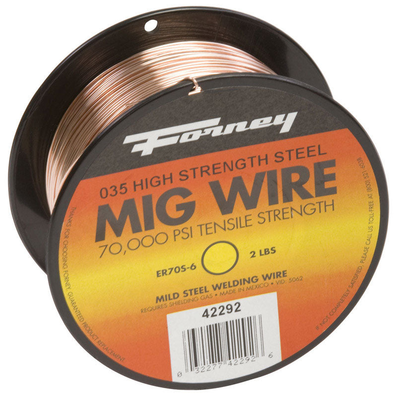FORNEY - Forney ER70S-6 0.035 in. Mild Steel MIG Welding Wire 70000 psi 2 lb
