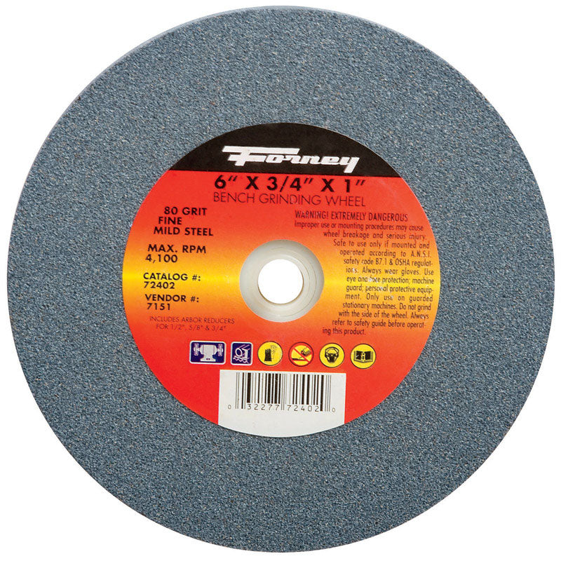 FORNEY - Forney 6 in. D X 1 in. in. Bench Grinding Wheel [72402]