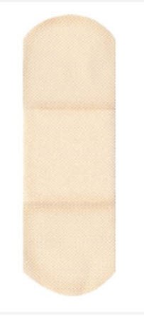 Dukal - Adhesive Strip American® White Cross 1 X 3 Inch Fabric Rectangle Tan Sterile [100/BX]