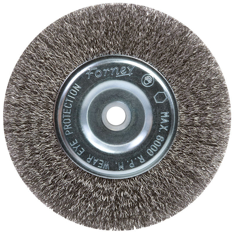 FORNEY - Forney 6 in. Crimped Wire Wheel Brush Metal 6000 rpm 1 pc [72745]