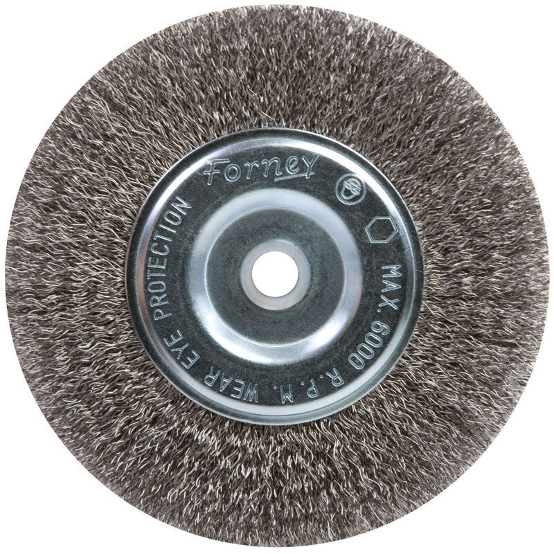 FORNEY - Forney 6 in. Crimped Wire Wheel Brush Metal 6000 rpm 1 pc [72747]