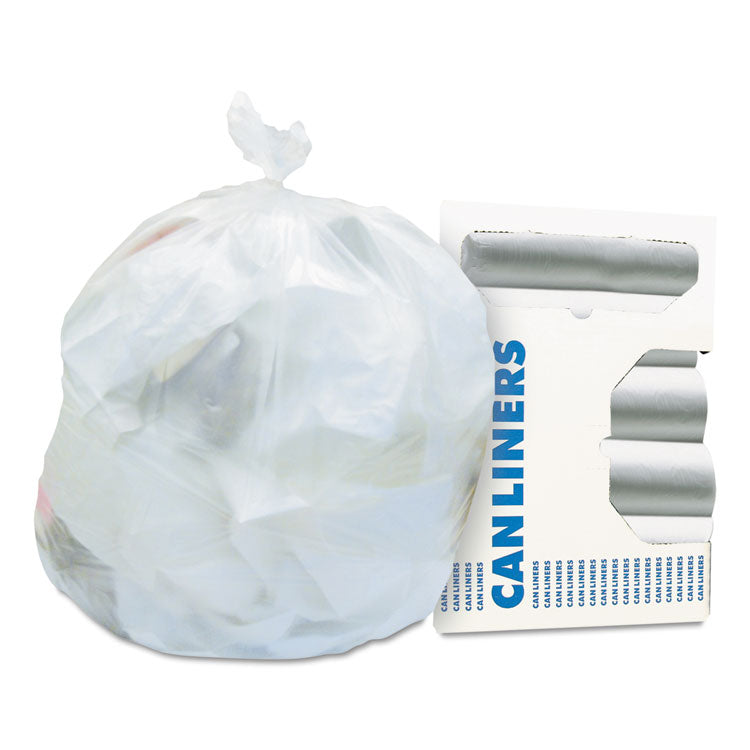 Heritage - High-Density Waste Can Liners, 16 gal, 6 microns, 24" x 33", Natural, 1,000/Carton