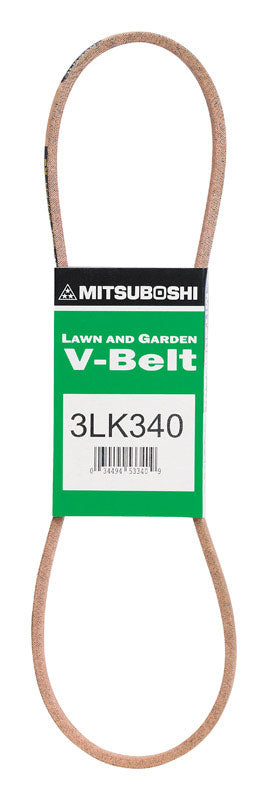 MITSUBOSHI - Mitsuboshi Super KB 3LK340 V-Belt 0.38 in. W X 34 in. L For Snow Blowers
