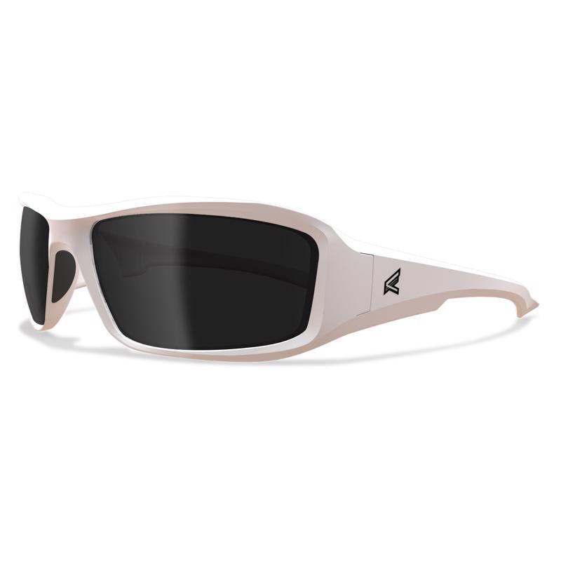 EDGE EYEWEAR - Edge Eyewear Brazeau Anti-Fog Wraparound Safety Glasses Smoke Lens White Frame 1 pc