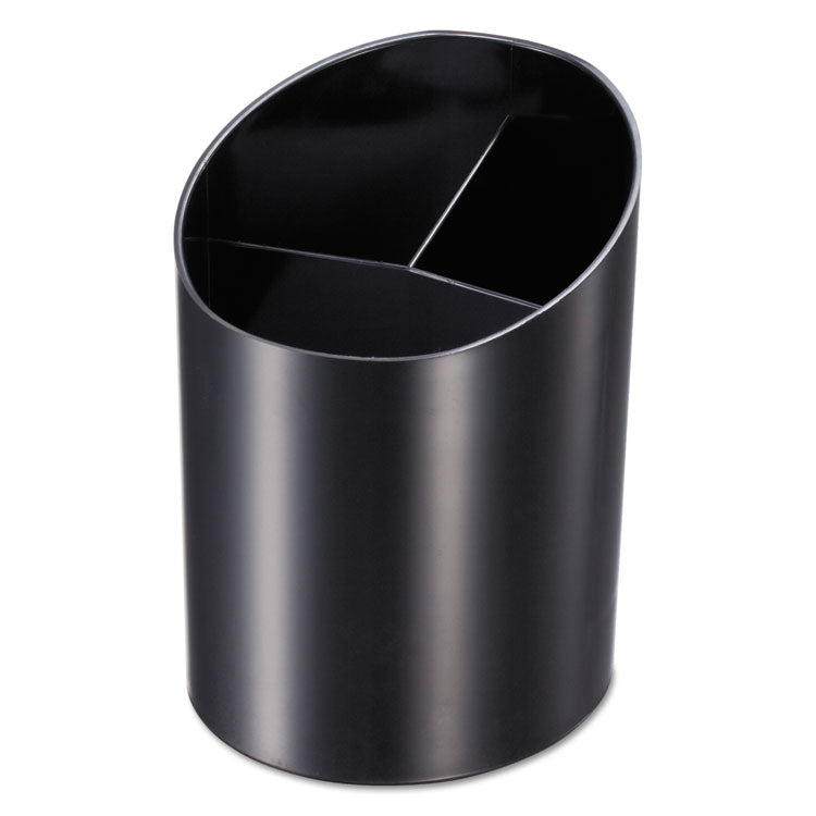 Officemate - Recycled Big Pencil Cup, Plastic, 4.25 x 4.5 x 5.75, Black