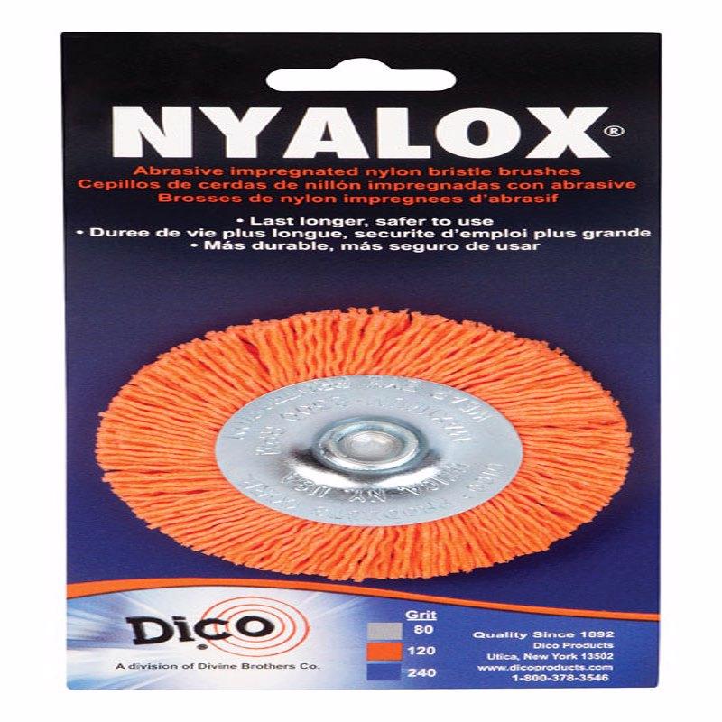 DICO - Dico 3 in. Medium Crimped Mandrel Mounted Wheel Brush Nylon 2500 rpm 1 pc