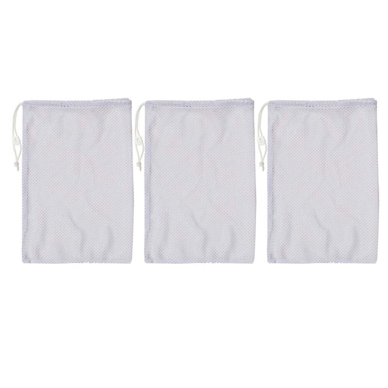 CHAMPION SPORTS - Equipment Bag, Mesh, 24" x 36", White, Pack of 3