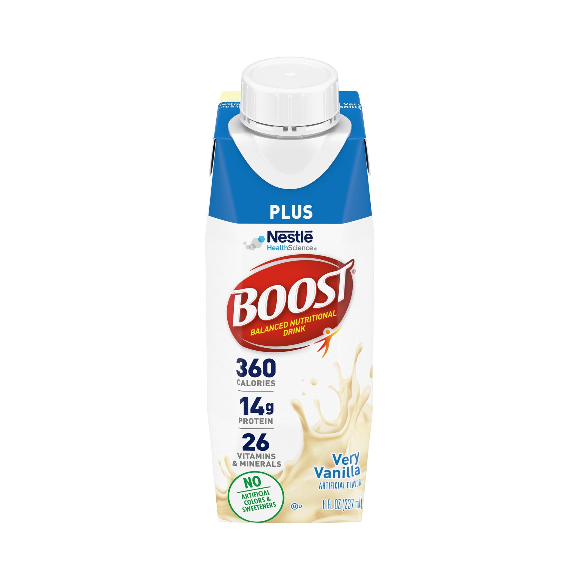 Nestle Healthcare Nutrition - Oral Supplement Boost Plus® Very Vanilla Flavor Liquid 8 oz. Carton [1/EA]