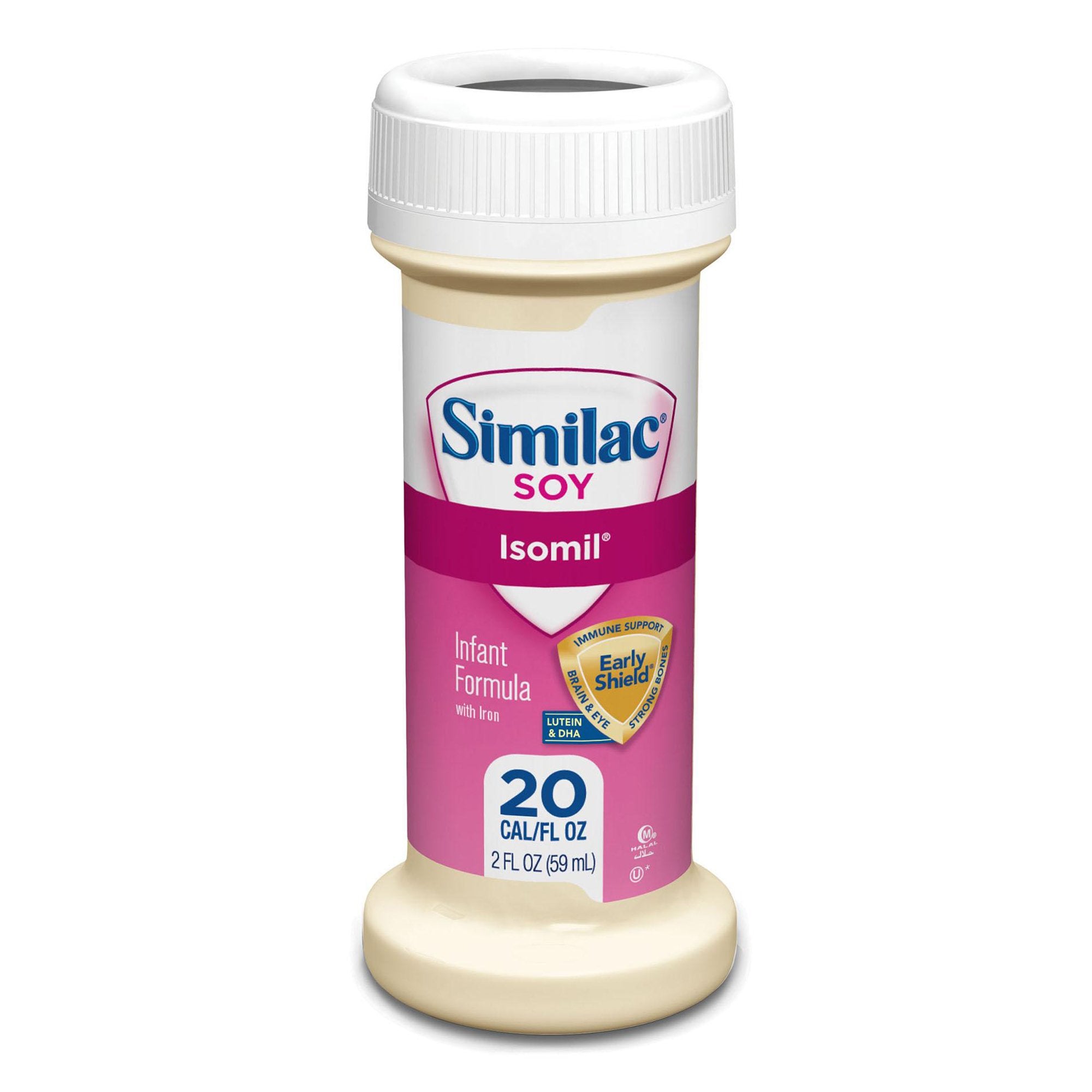 Abbott Nutrition - Infant Formula Similac® Soy Isomil® Unflavored 2 oz. Bottle Liquid Soy Lactose Intolerance / Galactosemia [48/CS]